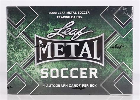 2022 leaf metal soccer hobby box|leaf metal soccer card list.